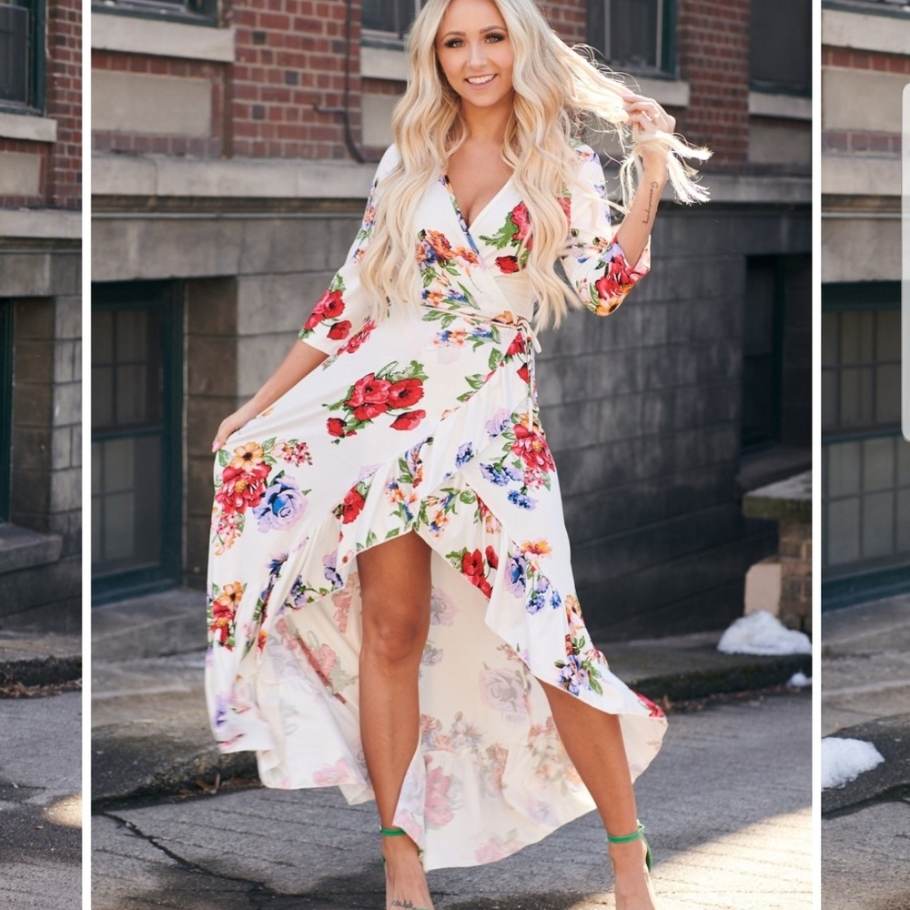 Nana Mac Floral tie dress